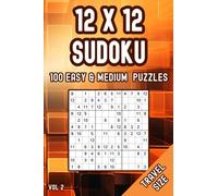 Compact 12 x 12 Sudoku: Travel Sized Easy & Medium Activies for Adults & Clever Kids