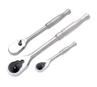 Compact 120 Tooth Ratchet Wrench with Quick Release Perfect for Mechanics (3pcs)