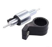 Compact 12V Electric Fuel Pump for Car Air Diesel Heater, Includes Rubber Holder for Secure Installation