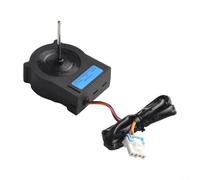 Compact 12x9cm Fan Motor EAU63103207 for Refrigerator | High-grade plastic housing, heat resistant, free, black finish, matches OEM specs