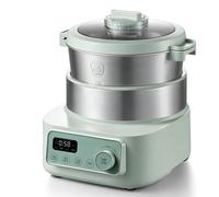 Compact 15-Minute Automatic Dough Maker - Electric Kneading Machine with Dual Attachments for Home Baking (Green,3.5L)