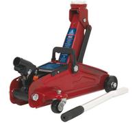 Compact 2 Tonne Short Chassis Trolley Jack - 322mm Max Height For Mobile Use