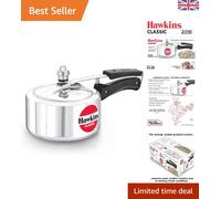Compact 2L Pressure Cooker - Safe 'Goof-Proof' Design for Effortless Cooking