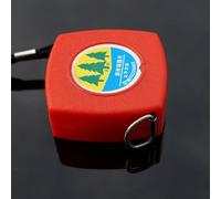Compact 2m Red Retractable Tape Measure for Precision Diameter Measurement