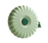 Compact 2m soft measuring tape with leather casing and precise metric scale, perfect for fabric measurements, body sizing, and multi purpose measuring needs (2 meters green)