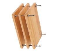 Compact 3 Division Book Press Unit for Home Study Area and Educational Use Simple to Put Together and Take Apart Wood Paper Press