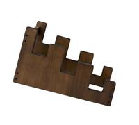 Compact 3 Guitar Display Stand Built From Wood Excellent for Small Spaces and Collections Stable Guitar Rack