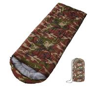 Compact 3 Seasons Sleeping Bag, Comfortable Oversized 180 x 75 cm, Suitable for Adults, Ultralight Portable, with Compression Bag, for Camping, Travel, Hiking (Camouflage)