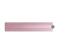 Compact 30cm Extendable Aluminum Scale Tool Sandblasted Finish Accurate Marking Ideal for Childrens Study Rudiments Travel Friendly Bending Scale