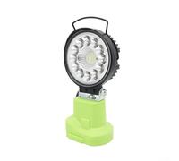 Compact 30W LED Work Light Compatible With Multiple Battery Models Perfect Solution For Tight Spaces(Round)
