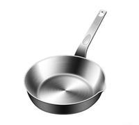 Compact 316 Stainless Steel Frying Pan, Space-saving for mini Egg Pan Sauce Pan for mini Skillet With Convenient Spout For Cooking(M)