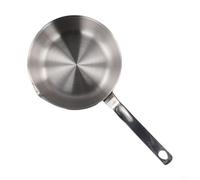 Compact 316 Stainless Steel Frying Pan, Space-saving Mini Egg Pan Sauce Pan Mini Skillet With Convenient Spout For Cooking(L)