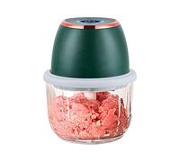 Compact 350ML Electric Food Processor with Strong Motor and Glass Jar for Fast Easy Cooking Electric Plant Grinder