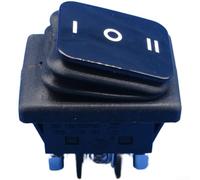 Compact 39mm 3-Pos Rotary Switch 30A 2-Pack(black) | 30A high current load, IP55 water dust for proof, forward reverse control, screw terminals, 2-pack value