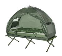 Compact 4-in-1 Outdoor Camping Tent with Cot, Sleeping Bag - Perfect for Hiking
