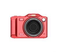 Compact 4K Camera ABS Body 2.8 Inch Screen(Red) | 4K resolution, dual front rear lenses, WiFi app share, 18x digital for zoom, ideal for vlogs