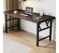 Compact 55" Folding Desk for Home Office & Gaming - Sturdy White Computer Table, Space-Saving Design Perfect for Small Bedrooms & Workspaces, 100x60cm