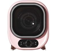 Compact 5kg Condenser Tumble Dryer - Portable Mini Laundry Dryer with Vented Design for Small Spaces, Energy Efficient Spin (PINK)