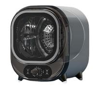 Compact 5kg Heat Pump Dryer, Portable Vented Condenser for Small Spaces. Wall-Mount or Countertop Use. Dual Temp Modes, Stainless Steel Drum & Gentle Care. Black. Space-Saving Laundry Solution