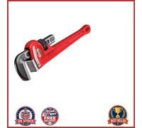 Compact 6-Inch Straight Pipe Wrench for Plumbing with Tool Steel Construction