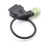 Compact 6 Pin to 16 Pin OBD2 Adapter for Motorcycles, Diagnostic Cable for Real-Time Data Monitoring and Error Code Clearing