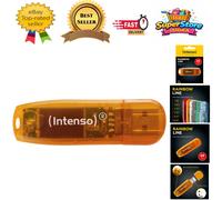 Compact 64GB Rainbow USB 2.0 Flash Drive in Vibrant Orange - Reliable Storage