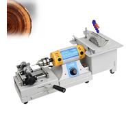 Compact 750w Table Grinder & Rock Cutting Saw, Adjustable Speed 800-10000 RPM for Gemstone Polishing, Wood Shaping, and Metalworking, Perfect for Home Workshops and Crafting(Cut+Woodworking)