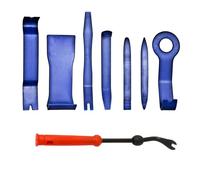 Compact 8Pc Super-Strong Car Trim Removal Tools Set - 7 x Anti-Scratch Tools + 1 x Upgarded Fastener Removal - Pry Tools for Easily Removing Door Panels Consoles Dashboards - Car Trim Removal Kit