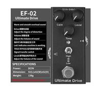 Compact 9V Guitar Stompbox With 10 Multi-Effects - Vintage Overdrive Stage-Ready Portable Pedal For Live/Studio Use Musical Instrument Accessories
