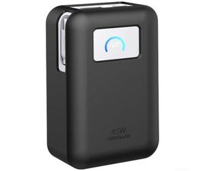 Compact 9x6x4cm Silicone Sleeve for Anker for nano Charger Compact(Black) | Soft touch material, anti-scratch for surface, 10000mAh compatible, for slim profile, pocket friendly