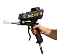 Compact Abrasive Airbrush - Mobile Mini Speed , Industrial Ergonomic Etching Device, Rust Stain Removal Metal Wood, Glass Concrete Tiles Refinishing Machine, Restoration Kit for Furniture