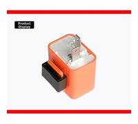Compact ABS Flasher Unit 34mm for Scooter Indicators | Adjustable for frequency 50-200/min, fixes for hyper for flash, fits most 12V for bikes, stable performance