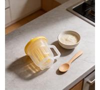 Compact ABS Microwave Scrambled Egg Machine with Manual Crank Design for Kitchen Use in Egg Beating and Frothing Tasks