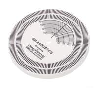 Compact Acrylic Strobe Disk for Turntable Speed Checking and Optimization