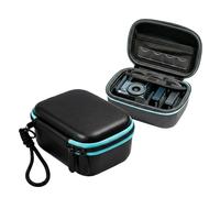 Compact Action Camera Hard Case for GoPro13 12 11 10, DJI Action & Insta360 | Pocket-Sized EVA Travel Bag with Foam Compartments, 4 SD Slots & Dual Quick-Release Lanyard & Carabiner for Surfing/Hiking