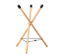 Compact Adjustable Wood Stand for Handpan and Metal Tongue Drum with Portable Design Size 12-22Inch Thin Oaken Handpan