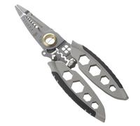 Compact all-purpose electric pliers with adjustable stripper cling function and cable shear steel cable stripping tool