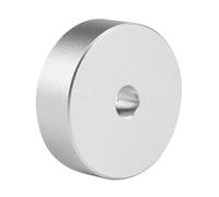 Compact Aluminum 45 RPM Adapter for 7 Inch Vinyl Records Offering Stable Center Fit and Reduced Resonance to Improve Turntable Playback Performance (Silver)