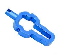 Compact Aluminum Alloy Valve Core Wrench for French British Valves with Removable Extension Rod for Tire Inner Tube Repair