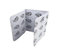 Compact Aluminum Foil Oil Baffle for Cooking Stoves Folds Flat for Storage and Expands into Functional Grease Barrier When Needed (White)