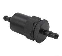 Compact Aluminum Inline Fuel Filter with 30 Mesh Filtration Screen Fits Multiple Fuel Line Sizes 1/2 Inch 3/8 Inch 5/16 for General Vehicle Compatibility (5/16inch)