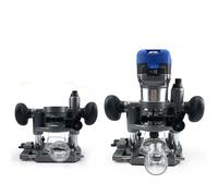 Compact Aluminum Plunge Router Bracket Milling Trimming Machine Base Trimming Milling Grooves Opening Carg Rack