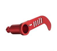 Compact Aluminum Rear Derailleur Guard That Folds or Mounts Out of Way When Not in Use on Compatible Bikes (Red)