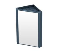 Compact Aluminum Triangle Corner Medicine Cabinet with Mirror, Wall Mounted Storage for Bathroom Kitchen, Space Saving Organizer for Small Home Bathroom Wall Storage Cabinet