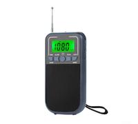 Compact AM FM SW Portable Radio, Pocket Size Receiver With Lightweight ABS Body Simple Controls For Seniors Family Travel Outdoor Listening(Gray)