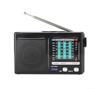 Compact AM/FM/SW Radio Featuring Clear Sound, Designed for Portability and Ease of Use, Battery or Mains Powered (Black)