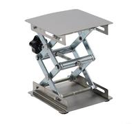 Compact and Adjustable Stainless Steel Lift Table for Woodworking, Manual Height Adjustment for Various Applications
