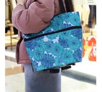 Compact and Convenient Shopping Trolley Bag with Folding Wheels, Easy to Move