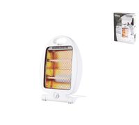 Compact and Foldable Quartz Heater, 2 Power Levels, White, Plastic