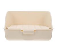 Compact and Lightweight Bunny Toilet Box Made of Sturdy Plastic for Chinchilla and Guinea Pig Use in Living Room or Park Pet Toilet Litter Tray Trainer